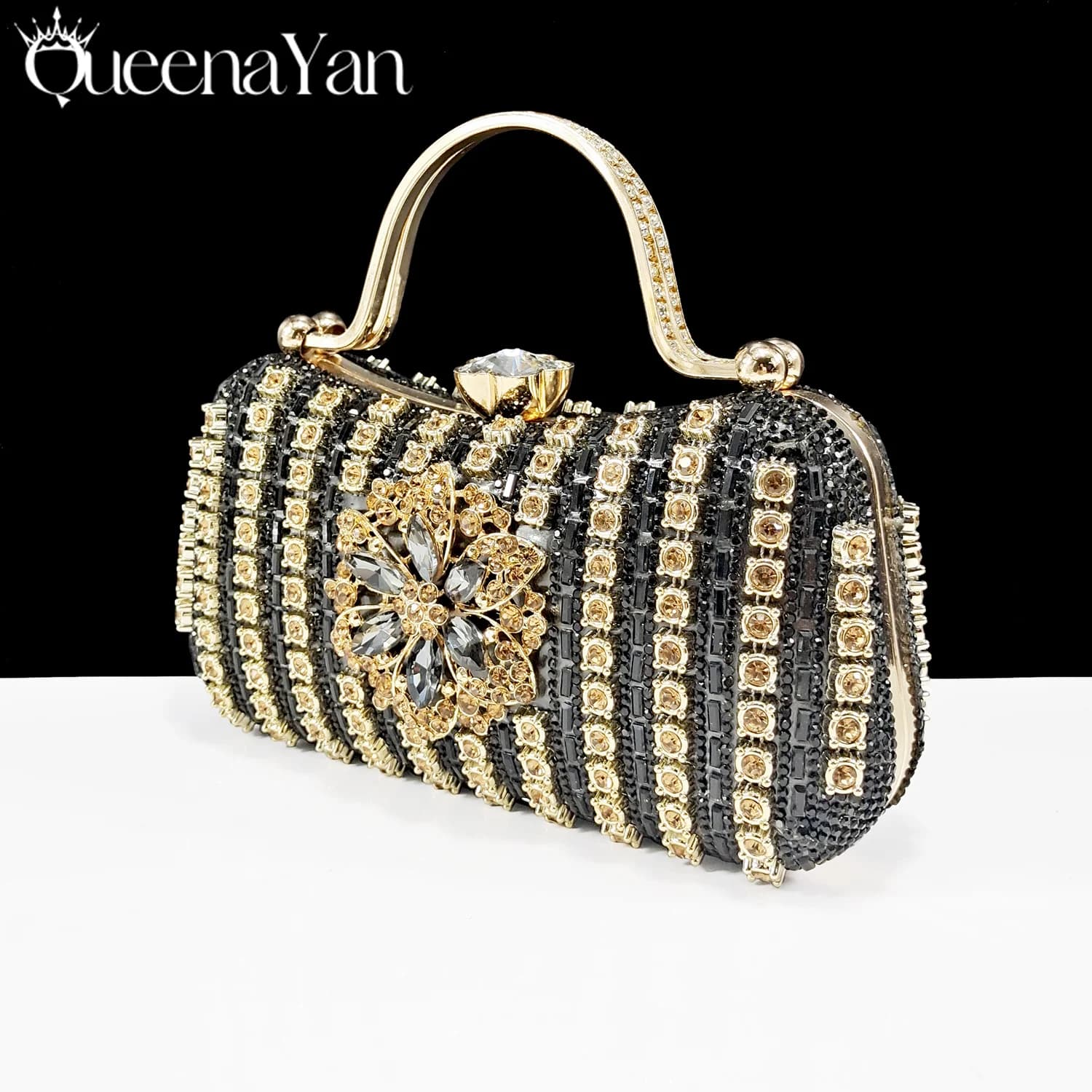 Pochette de Soirée de Luxe pour Femme 2026, Sac à Main en Cristal pour Mariage, Portefeuille pour Té
