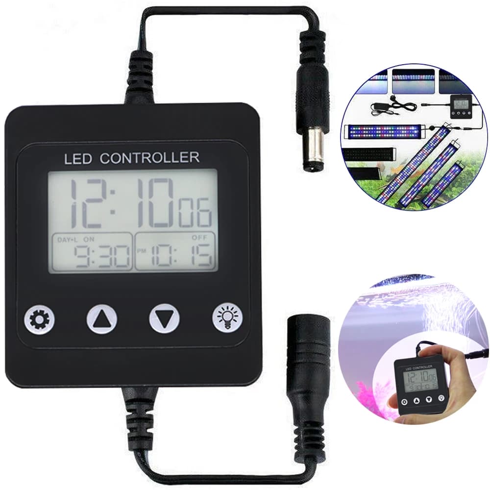 Système de gradation d'aquarium, minuterie de lumière LED pour Aquarium, contrôleur de variateur, ac