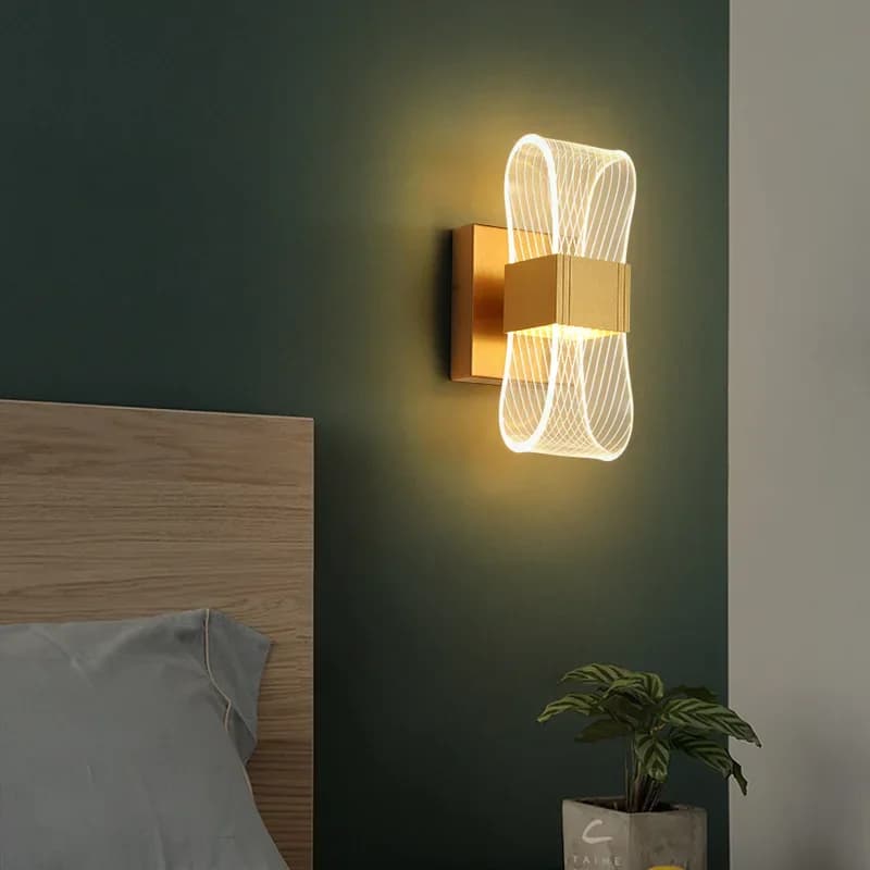 Applique Murale de Luxe Nordique à LED en Frêne et Aluminium, Luminaire Décoratif d'Nik, Idéal pour 