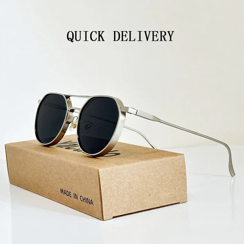 Lunettes De soleil ovales pour hommes 2024 lunettes De mode Vintage lunettes De soleil De créateur f