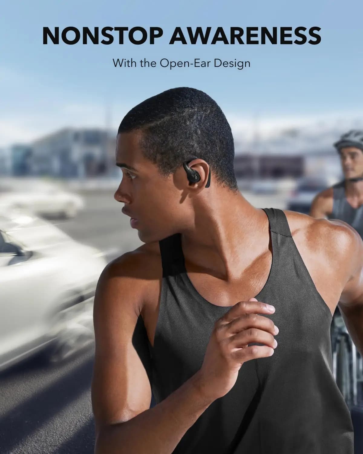 Anker AeroFit Pro-Écouteurs à oreille ouverte, ultra confortables, ajustement sécurisé, design ergon