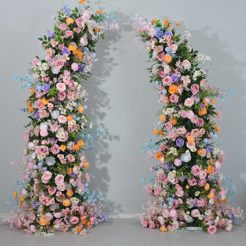 Offre spéciale Monet jardin artificielle Rose réutilisable coin Floral extérieur Festival célébratio