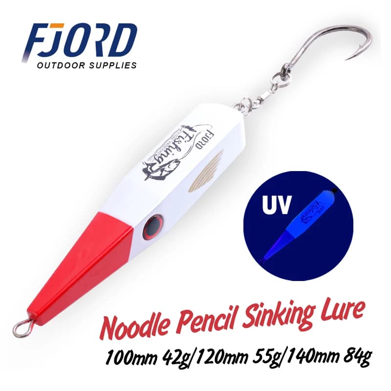FJORD crayon appât 42g 55g 84g aiguille nez Surface bouchon pêche à la traîne dur nuit lueur eau sal