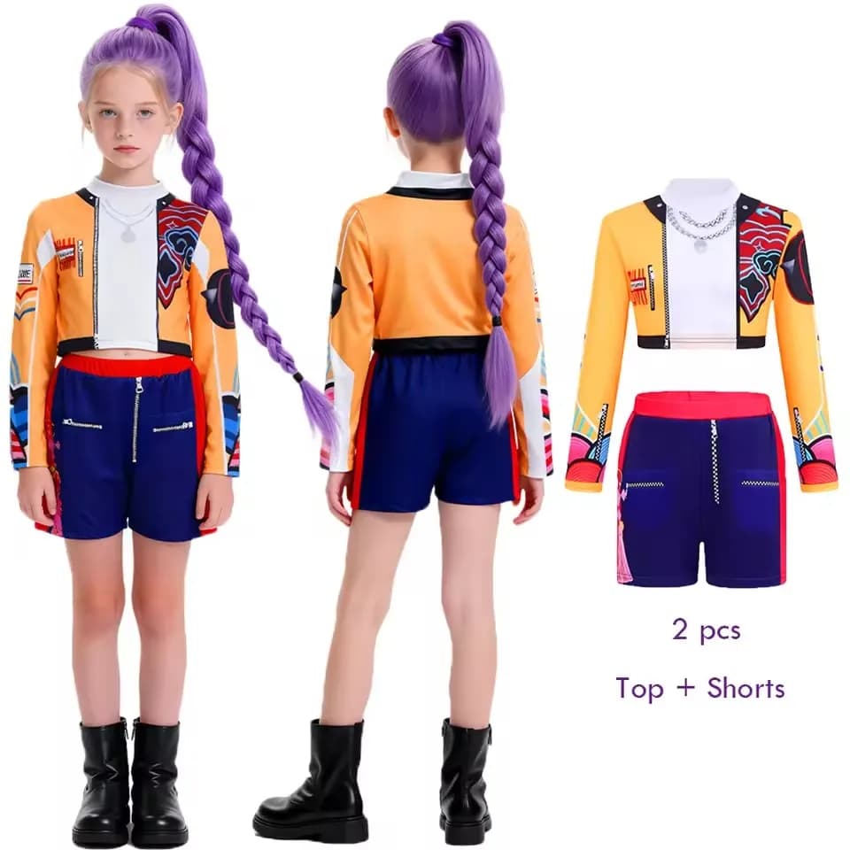 Ensembles de Cosplay de dessin animé pour filles, Costume de jeu de rôle de film à la mode pour fill