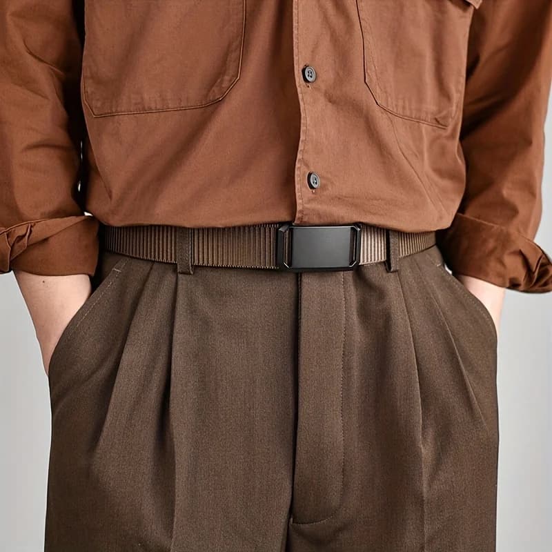 Ceinture en toile à boucle automatique de qualité supérieure – Vêtements de travail tactiques durabl