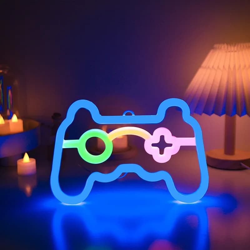 Jeu Pad enseignes au néon LED veilleuse, USB/alimenté par batterie éclairage d'ambiance, pour cadeau