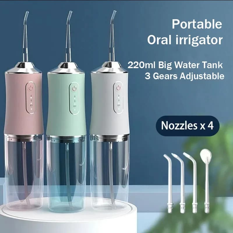 Irrigateur Dentaire Électrique Sonique Portable, Détartreur de Dents, Outil d'Hygiène Buccale, Détar