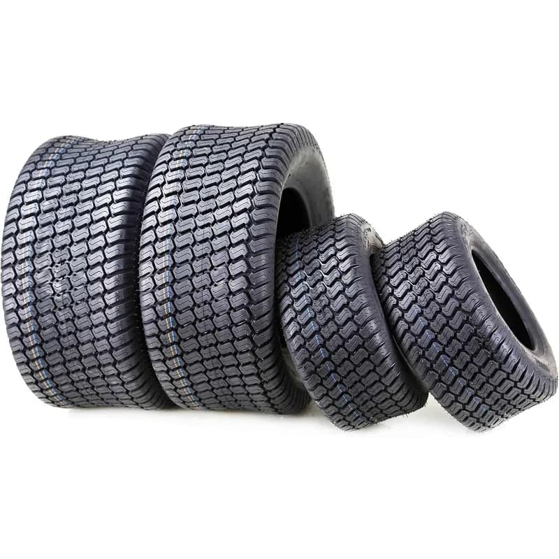 WANDA Lot de 4 pneus pour tondeuse à gazon 16 x 6,5-8 et 23 x 10,5-12 4 PR