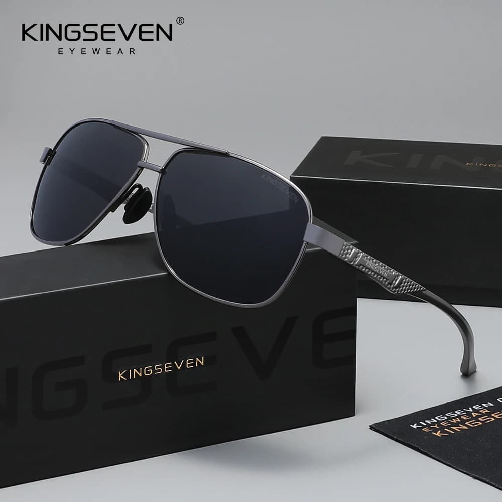 KINGSEVEN – lunettes de soleil classiques pour hommes et femmes, polarisées UV400, rétro, à la mode,