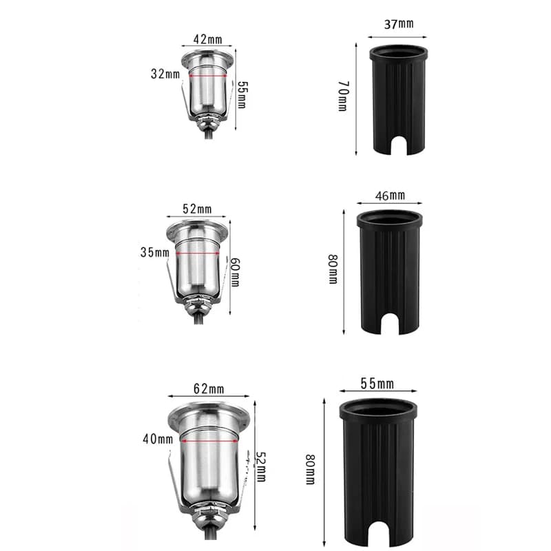 5W 3W 1W Imperméable A MENÉ LA Lumière Souterraine Sol Extérieur Chemin de Jardin Sol Enterré Cour S