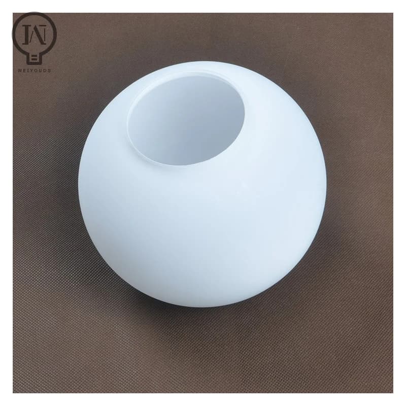 Abat-jour en verre blanc, abat-jour Globe laiteux, couvercle de lumière rond D10cm D12cm D15cm D20cm