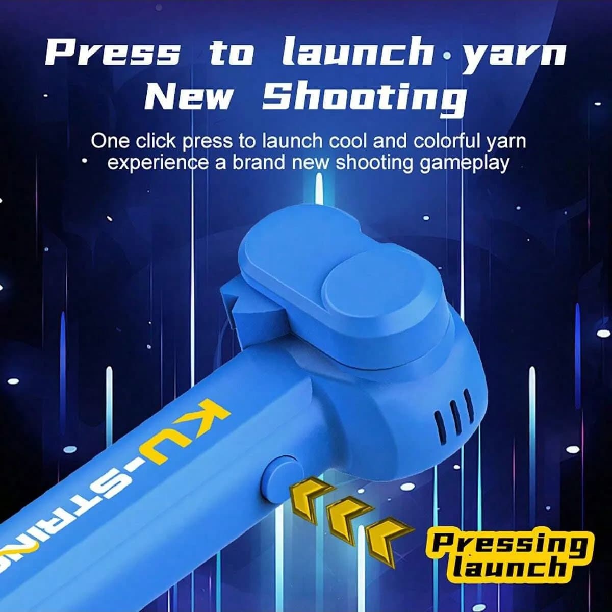 Lanceur de corde lumineux, une corde volante qui fait des tours en l'air, apporte des tours et des m