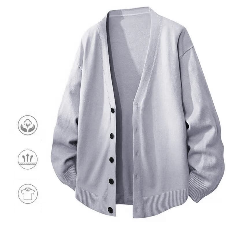 Jeu d'animaux hommes col en V Cardigan chandails bouton décontracté hommes chemisier froid tricots e