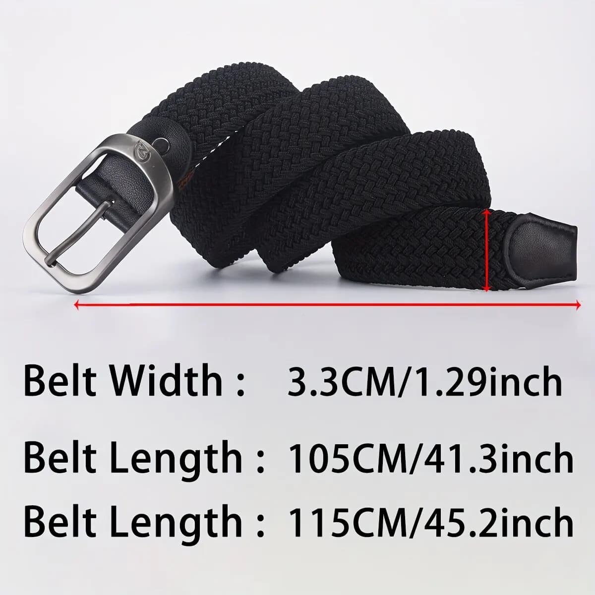 Ceinture élastique tissée décontractée pour hommes et femmes, ceinture de sport de plein air, pas be