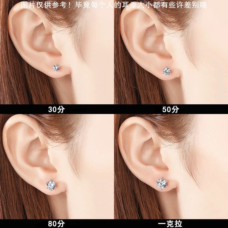 Boucles d'oreilles Moissanite pour femmes, Promotion 100%, stylo de Test de diamant, clous d'oreille