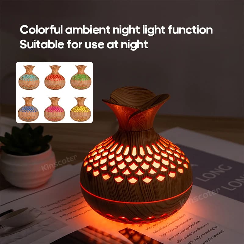 Humidificateur à Grain de bois 300ml, diffuseur d'arôme USB, atomiseur, humidificateur domestique, I