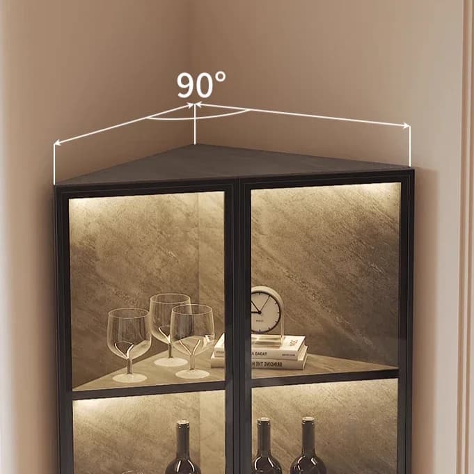 Armoire en fer, rangement en métal, vitrine de whisky, présentoir à vin, Bar à liqueur, armoires ouv