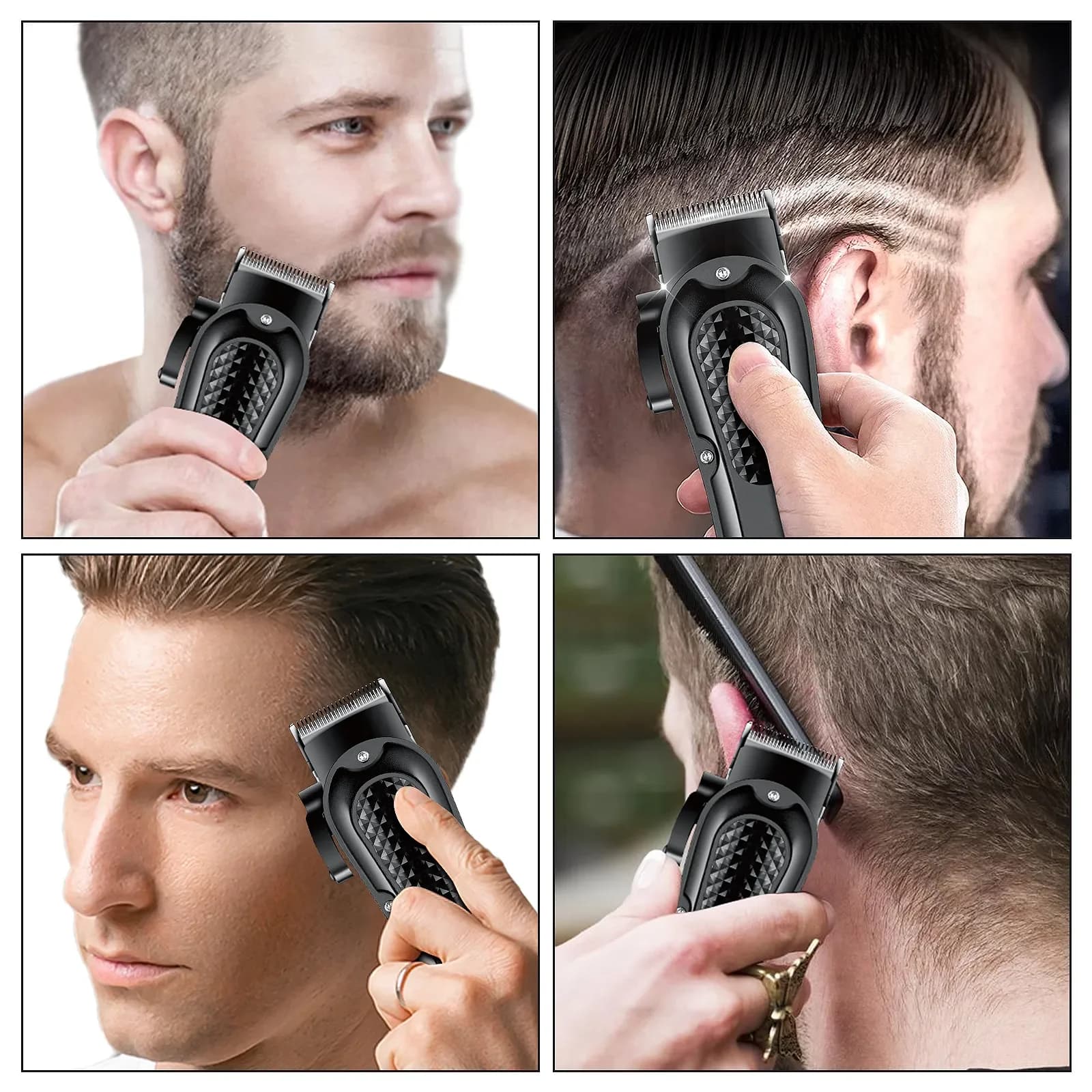 Hiena HYN-212 Électrique Tondeuse À Cheveux UBS Rechargeable Sans Fil Tondeuse À Barbe Hommes injust