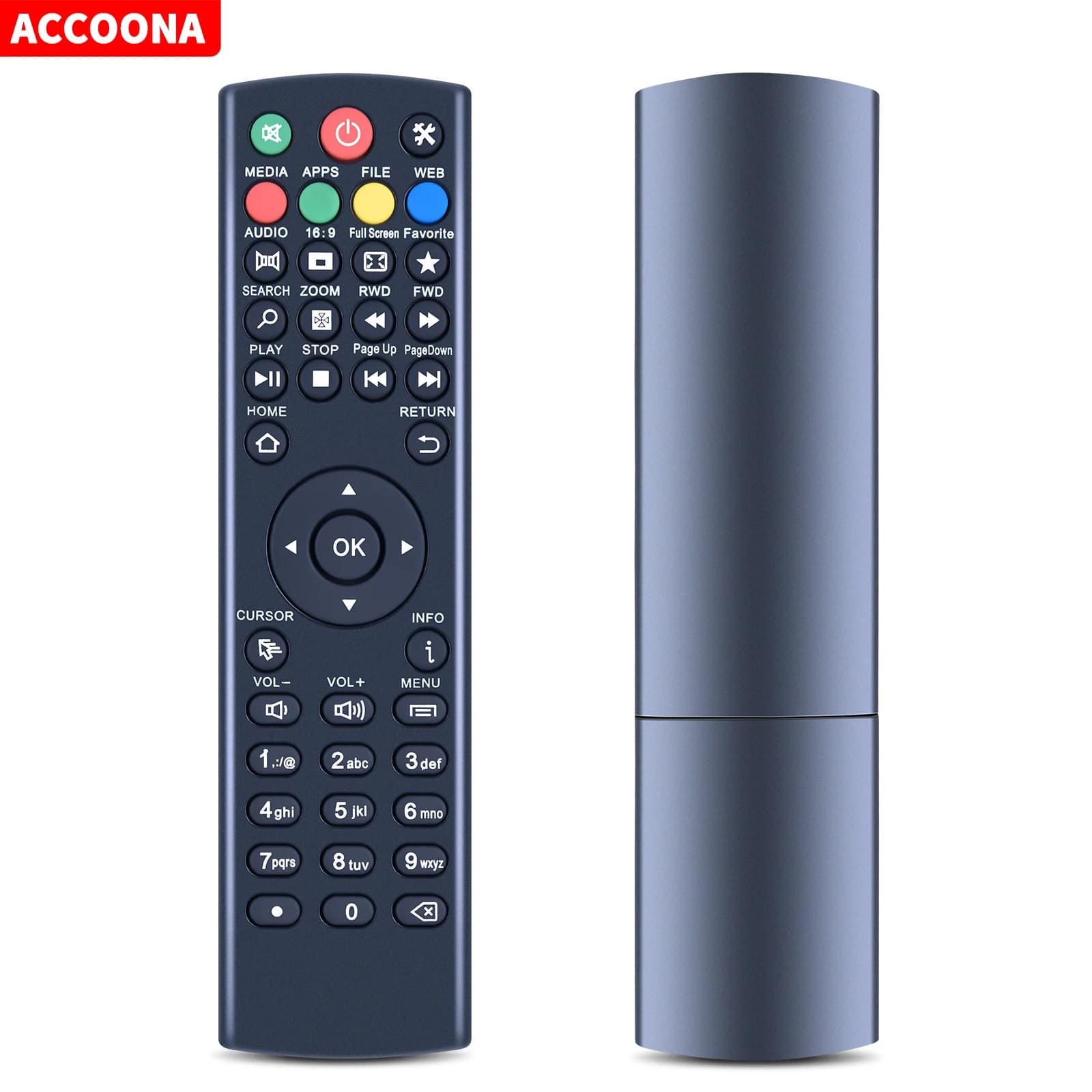 Télécommande pour ZOOMTAK Media Box, K3 V + U + Upro T8 + & H8 + smile box l's ltpro S3 pro Octastre