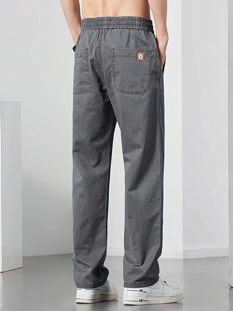 Pantalon Cargo droit décontracté pour hommes, jambe large, marron, Long, Cargo, travail d'affaires, 