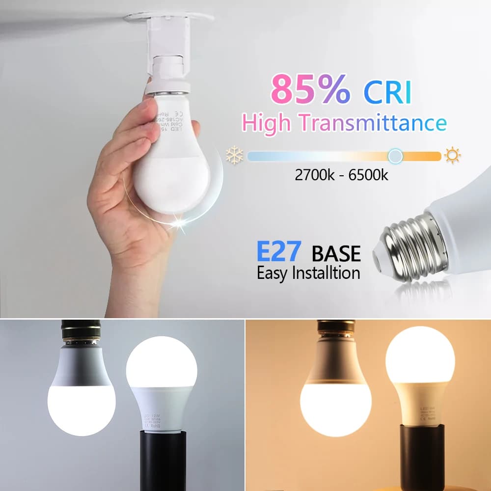 Ampoule LED pour salon et maison, lampes d'intérieur, ampoule LED, AC 220V, SMD2835, 3W, 6W, 9W, 12W