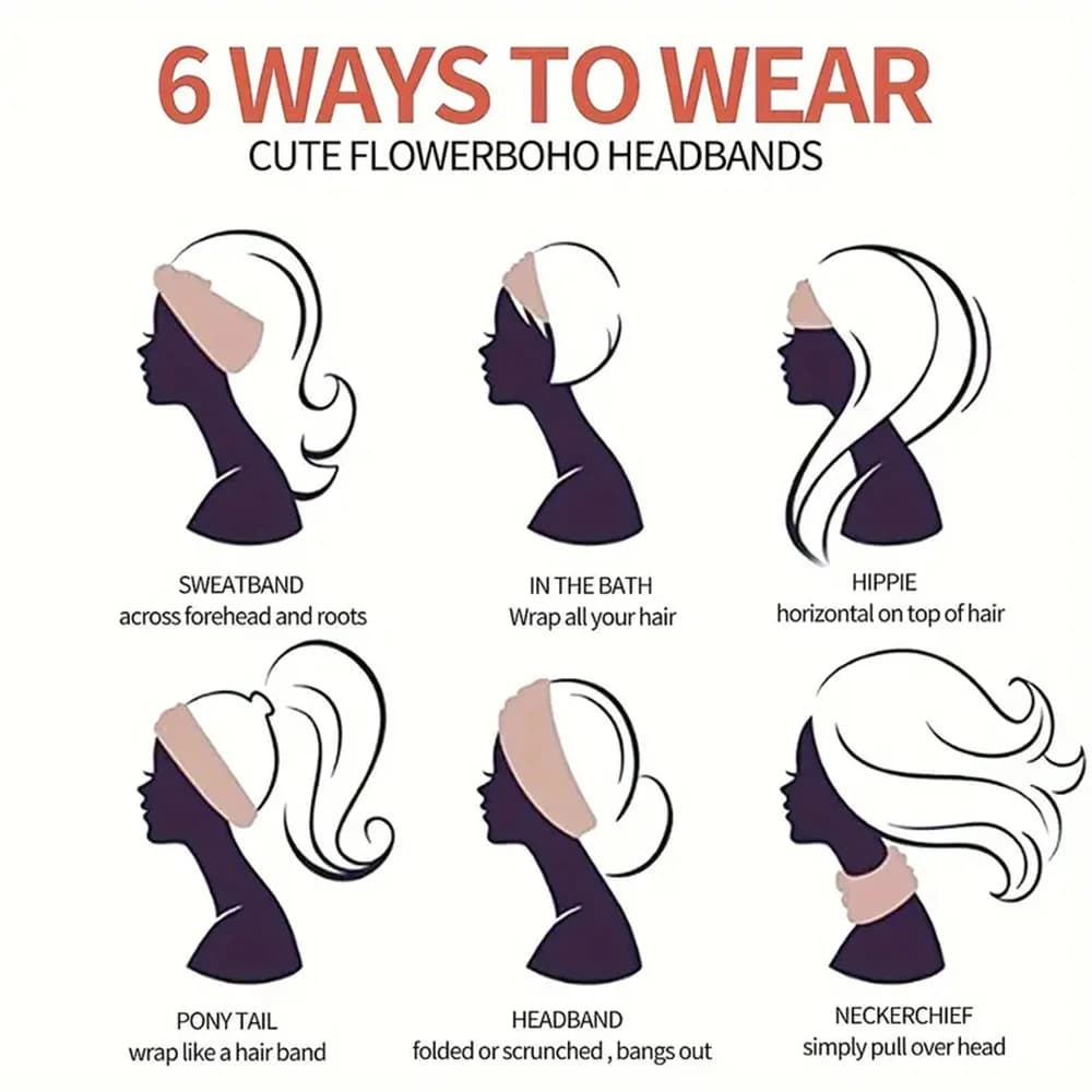 Foulard élastique de Style bohème pour femmes européennes et américaines, accessoires pour cheveux à