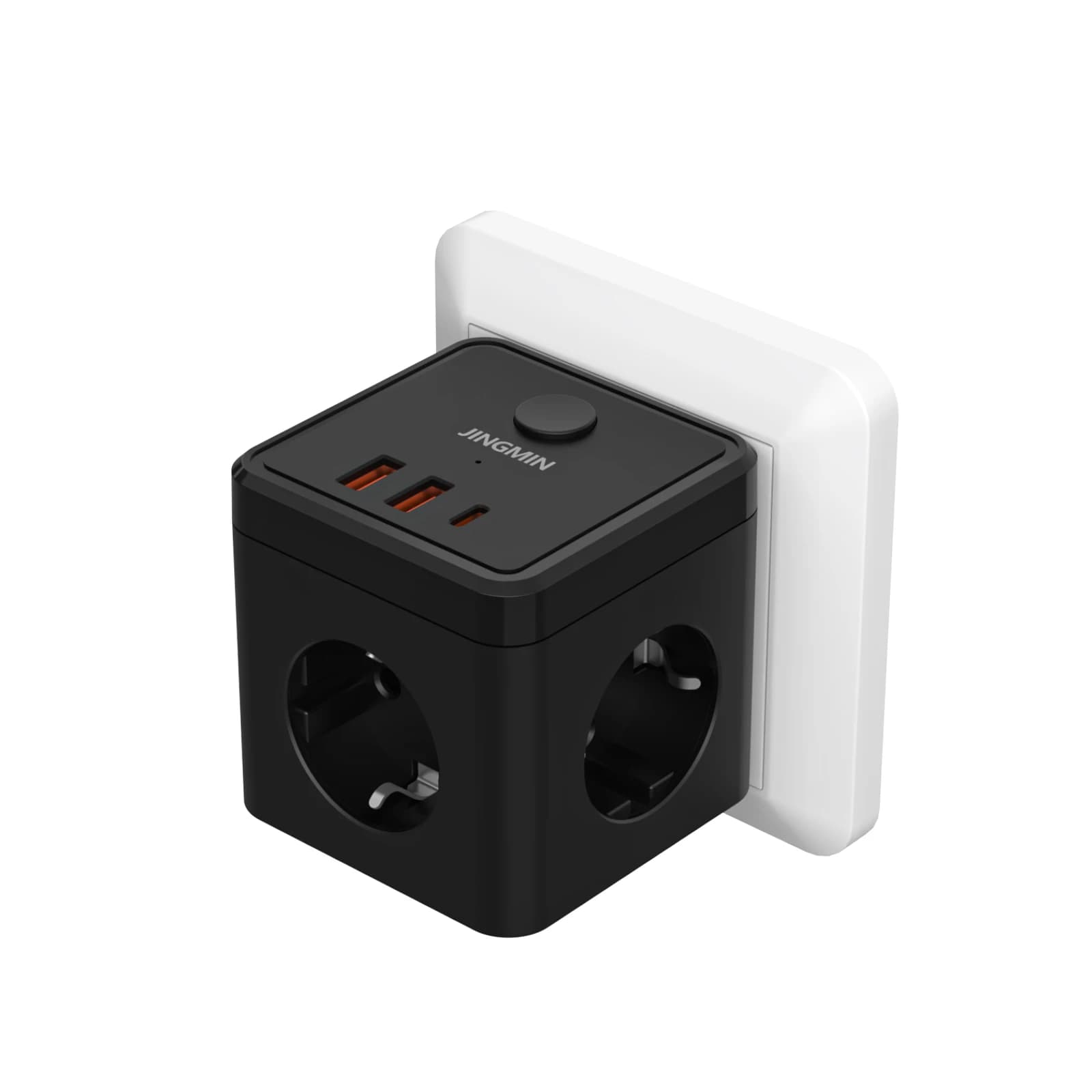 Cube de multiprise à prise ue avec 3 prises ca, adaptateur de prise Multiple 100-240V 13A, prise éle