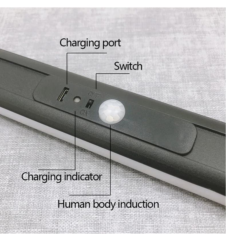 Aqumotic-Lampe à induction humaine à LED, cintre d'armoire, poteau de gril, accessoires de charge po