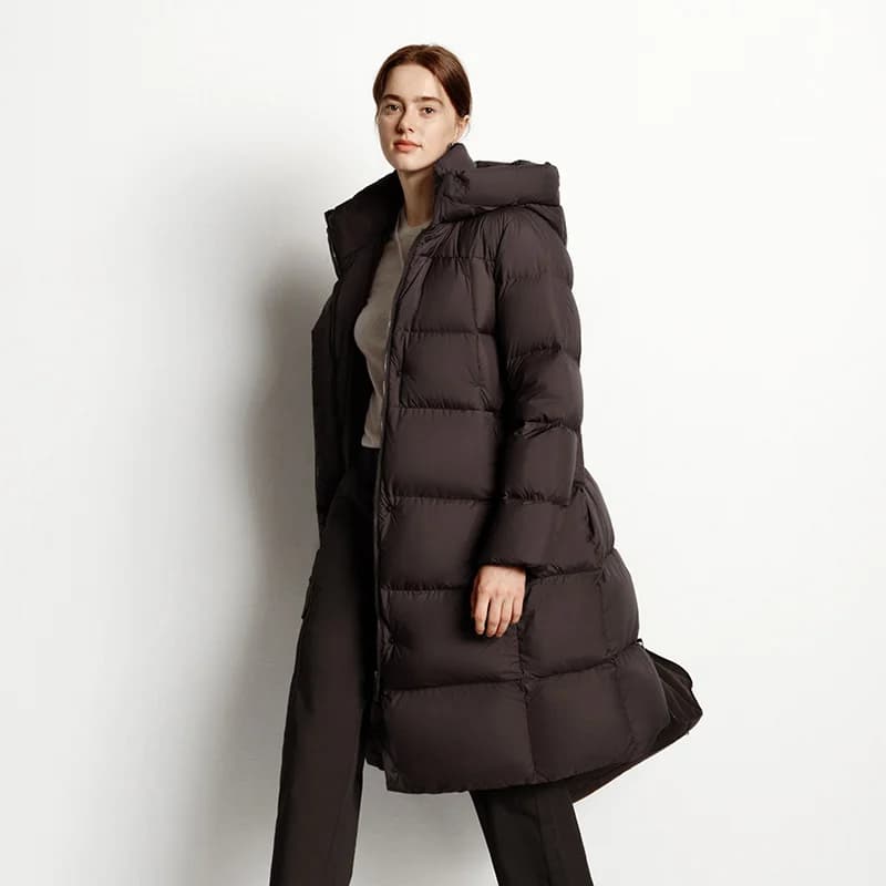 Doudoune longue pour femme Semir, 90% duvet de canard, imperméable, anti-taches, nouvelle collection
