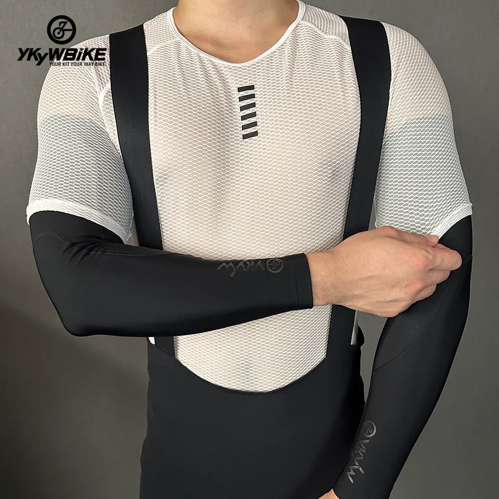 YKYWBIKE-Manchons de bras de vélo pour hommes, Smile Warm, Sports, Hiver, Cyclisme, Italie MITI, Com