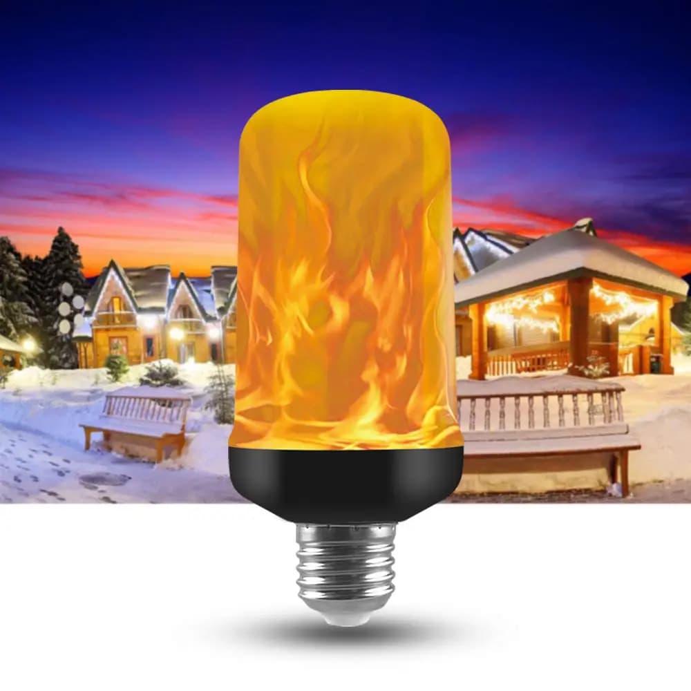 E27 E14 LED lumière à effet de flamme dynamique 12W ampoules mode Multiple lampe de maïs créative lu