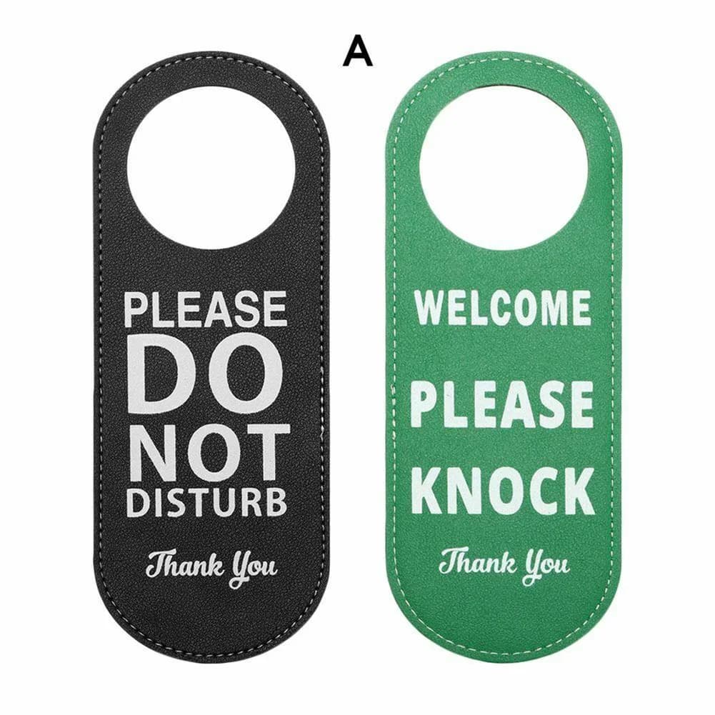 Panneau de porte "Ne pas déranger", décoration d'intérieur, 1x22.5x8.5cm, beau, noir et vert, utile 