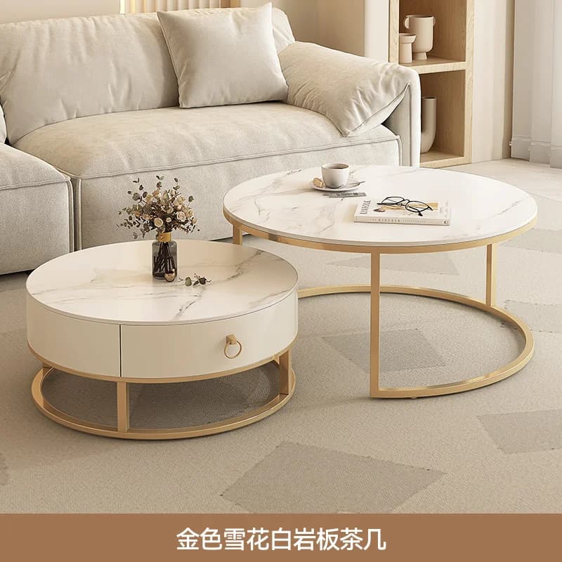 Table d'appoint moderne minimaliste Design esthétique Tables d'extrémité De rangement uniques décor 