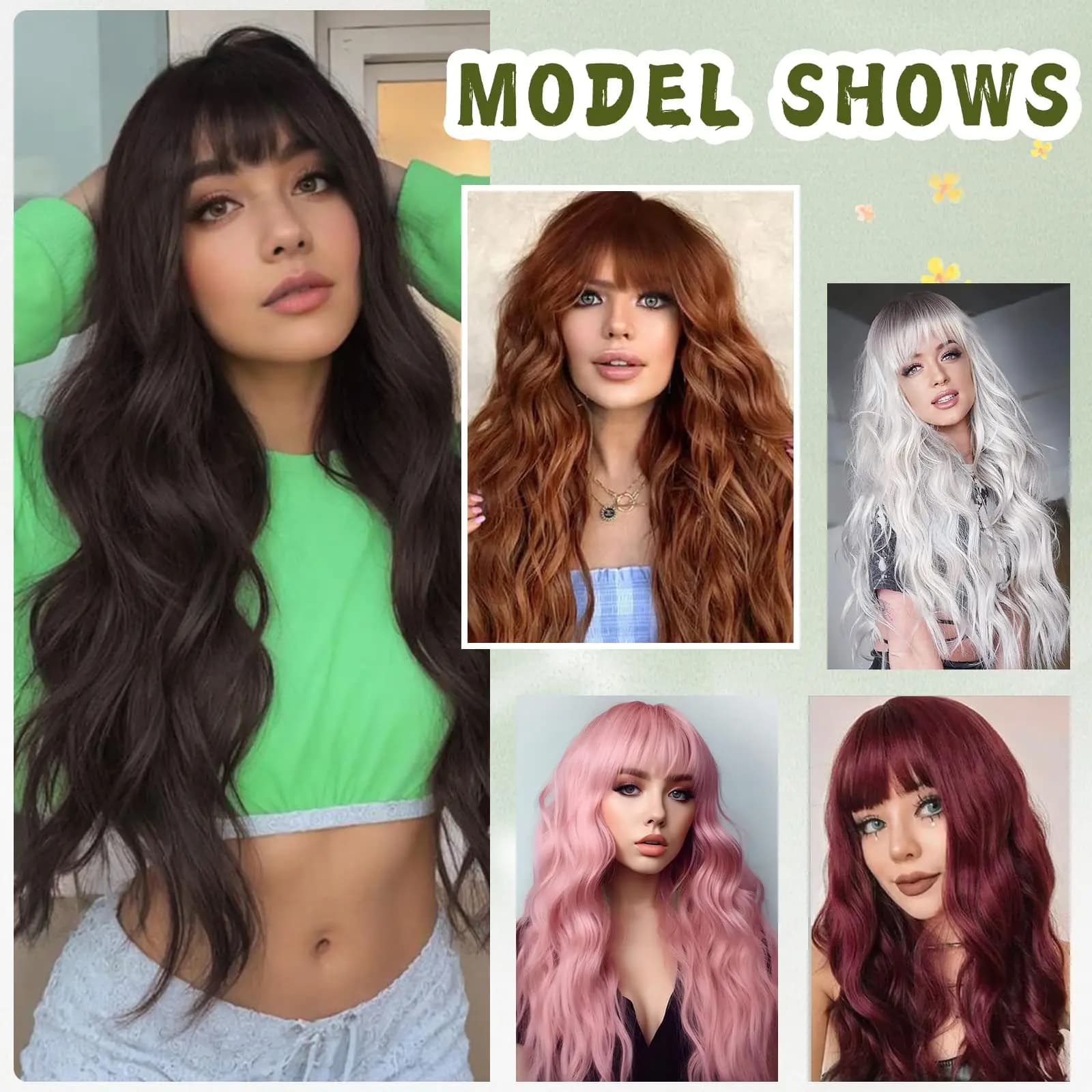 Grande perruque synthétique ondulée marron clair pour cosplay d'Halloween, cheveux festifs quotidien