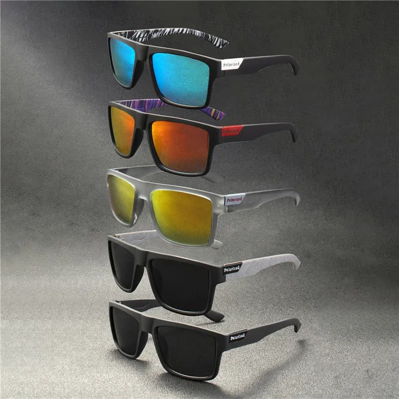 5 pièces lunettes de soleil polarisées de luxe hommes femmes mode carré mâle lunettes de soleil Vint