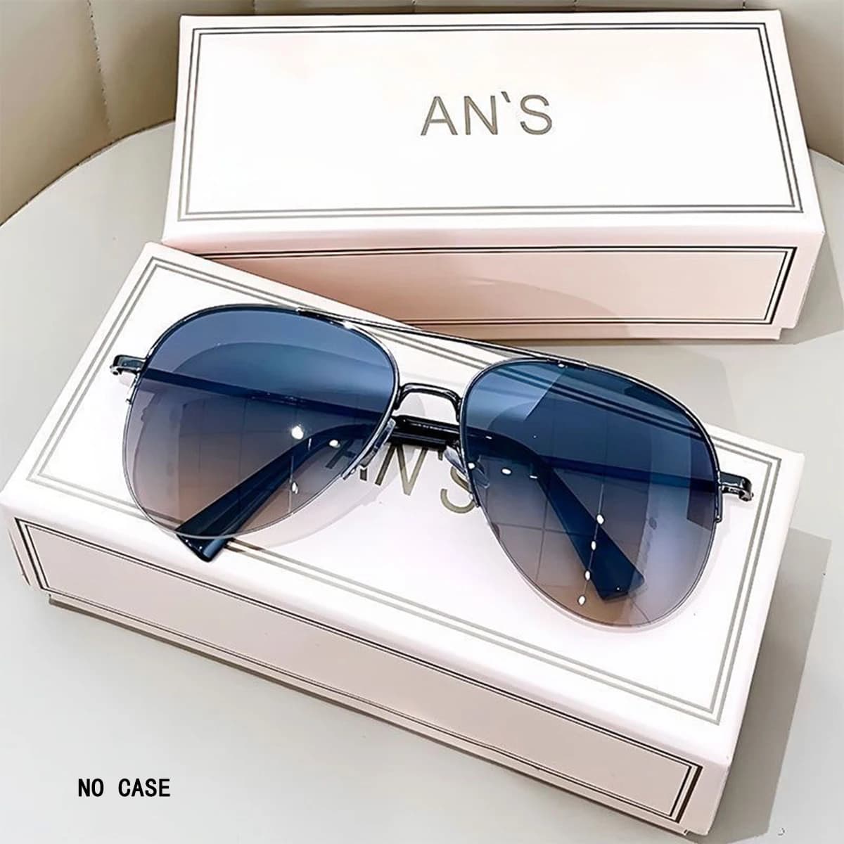 1pc aviateur mode grand visage conduite équitation élégant à la mode personnalité lunettes de soleil
