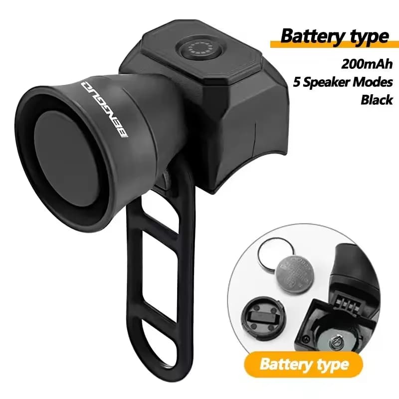 Klaxon de vélo, vélo de montagne, batterie/charge USB, étanche, sonnette électronique pour vélo, équ