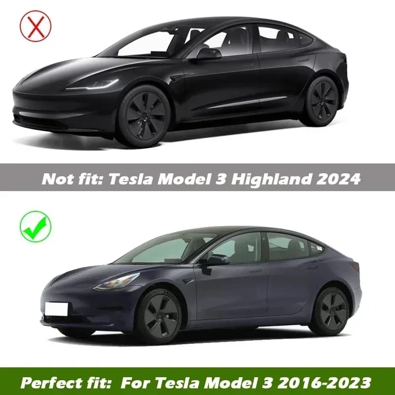 Couvercle de roue de 18 pouces pour Tesla modèle 3, 4 pièces, capuchon de moyeu de remplacement, acc