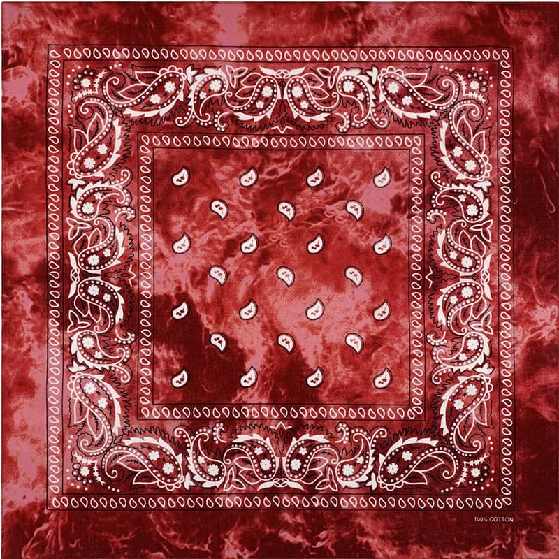 Nouveau Design cravate colorant cajou Paisley Hip Hop 100% coton carré Bandana écharpe unisexe bande