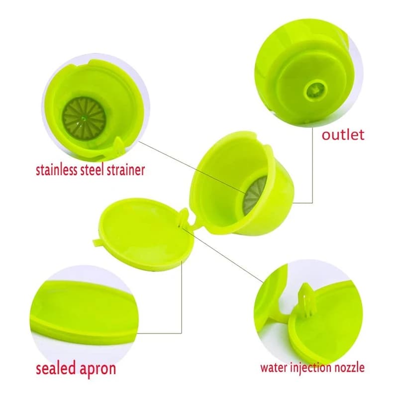 Capsules de café rechargeables pour Dolce Gusto A, dosettes de café quotidiennes, filtre à café univ