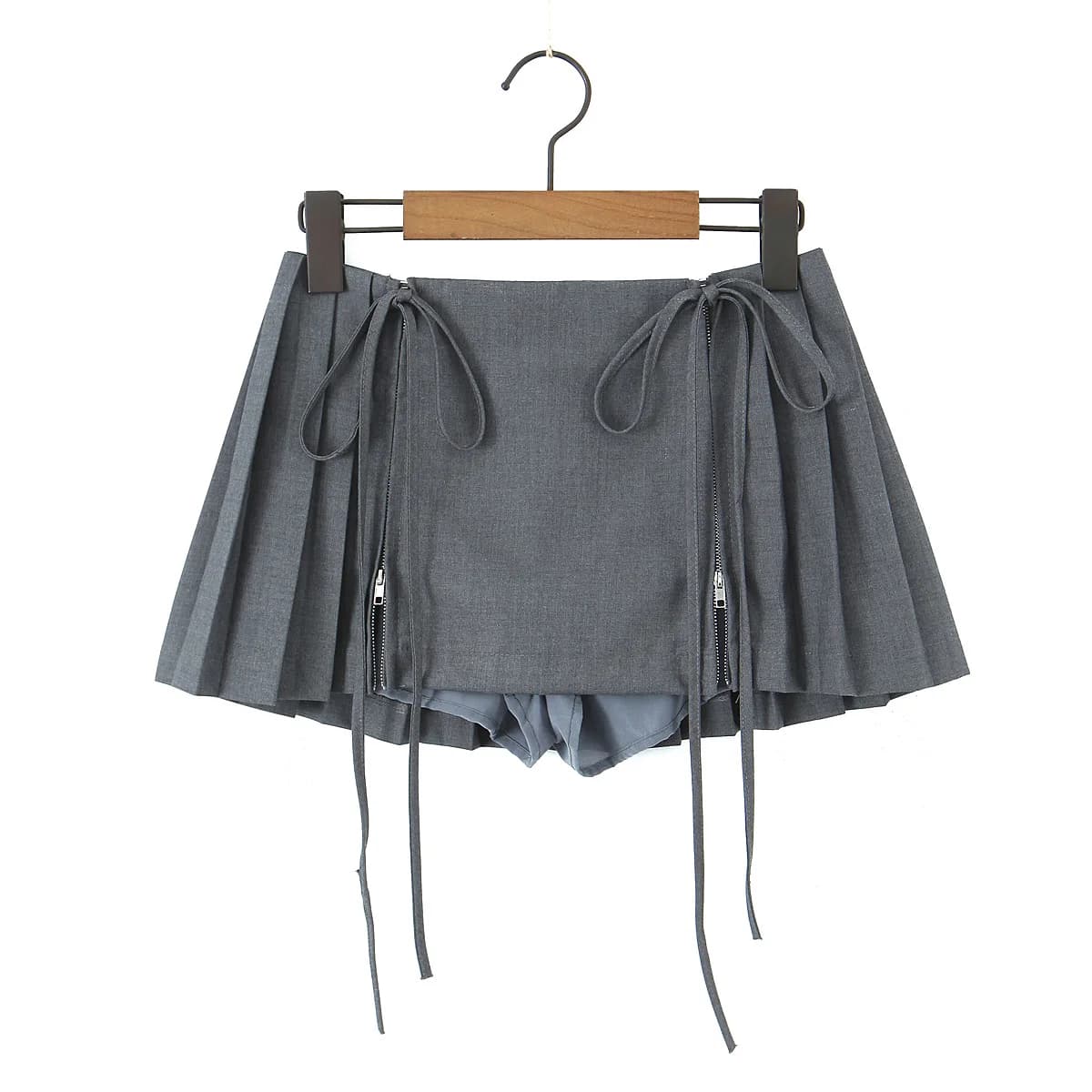 Jupe plissée avec short pour femme, mode coréenne, super mini jupe, sexy, kawaii, punk, vêtements de