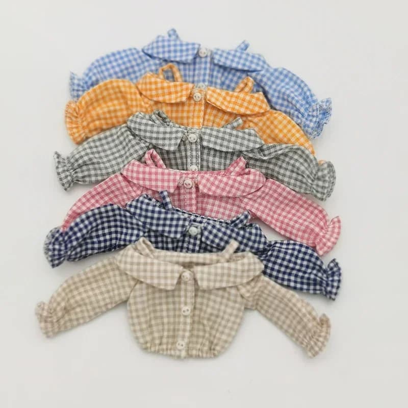 Blythe-Salopette à carreaux avec glaand, vêtements de beurre, pantalons pour beurre, tenues Azone, O