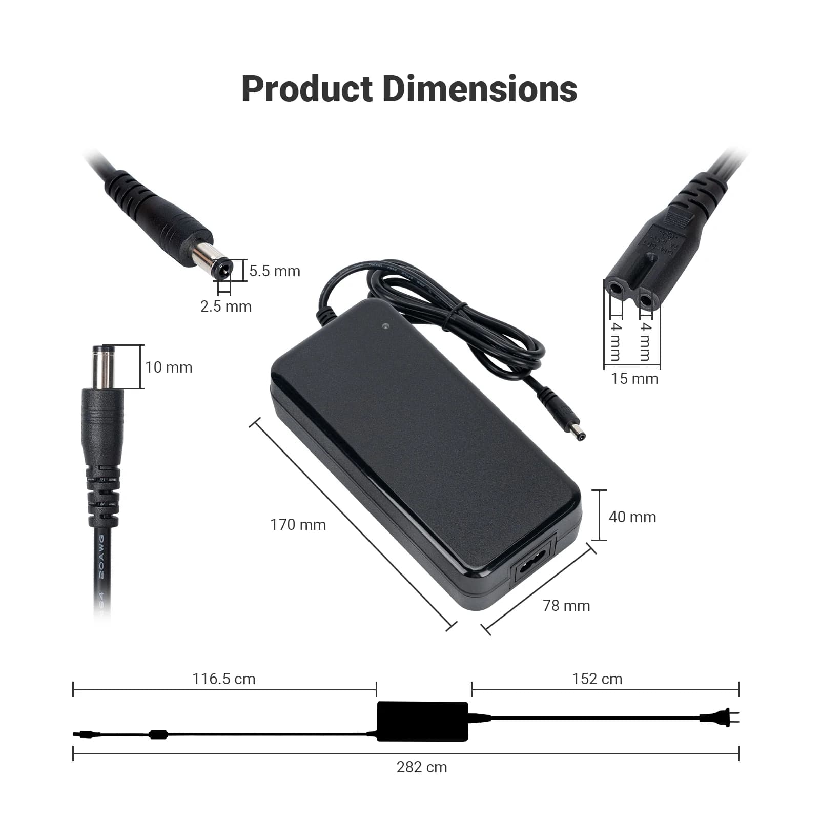 Fosi – chargeur d'alimentation Audio 48V 5a DC, amplificateur de cinéma maison, adaptateur d'aliment