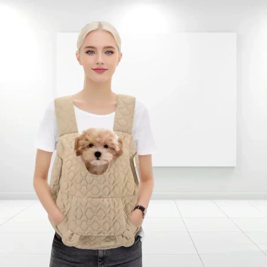 Sac à dos de transport pour chien et chat, très grande capacité, sac de poitrine pour animaux de com