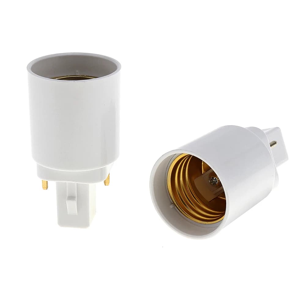 Adaptateur de Base d'ampoule G24 à E27, support de douille de lampe LED, convertisseur de lumière un