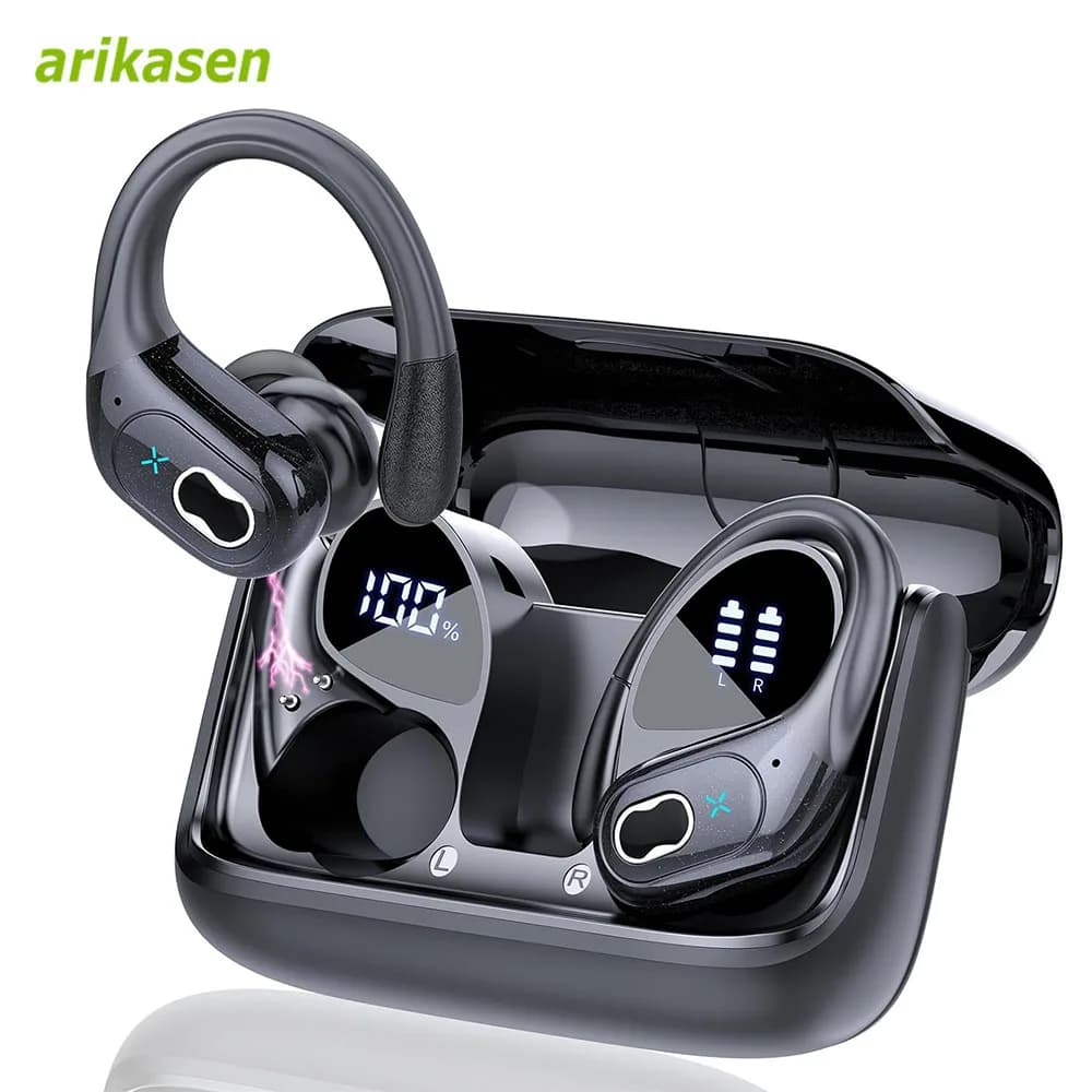 Bluetooth 5.3 casque 2024 écouteurs sans fil 75 heures Sport Bluetooth écouteur avec suppression de 