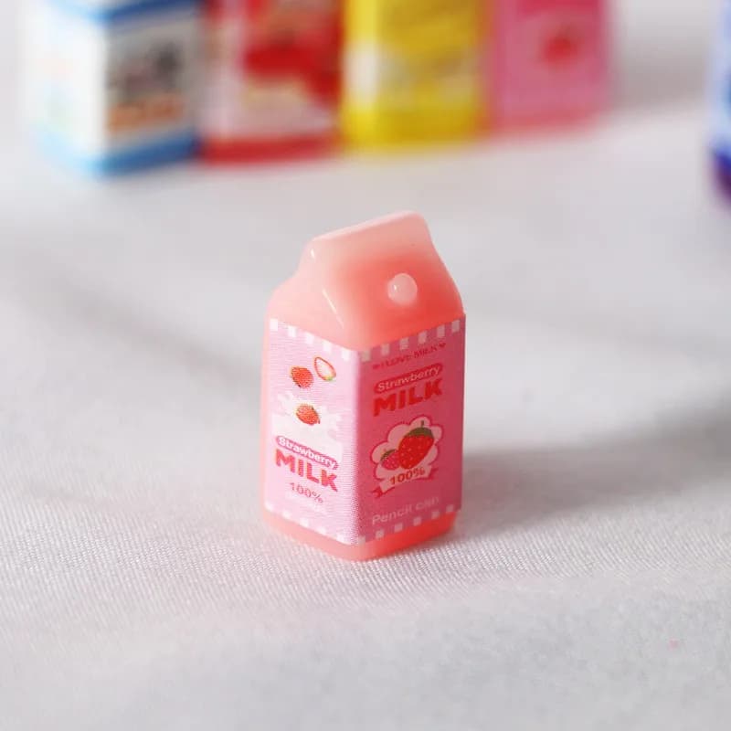 Accessoires miniatures pour maison de poupée, 1 pièce, 1/12, modèle alimentaire Miniature au lait, j