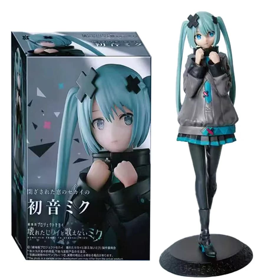 Nouveau en Stock Hatsune Miku dans un monde avec fenêtres fermées à collectionner Anime Action Kwaii