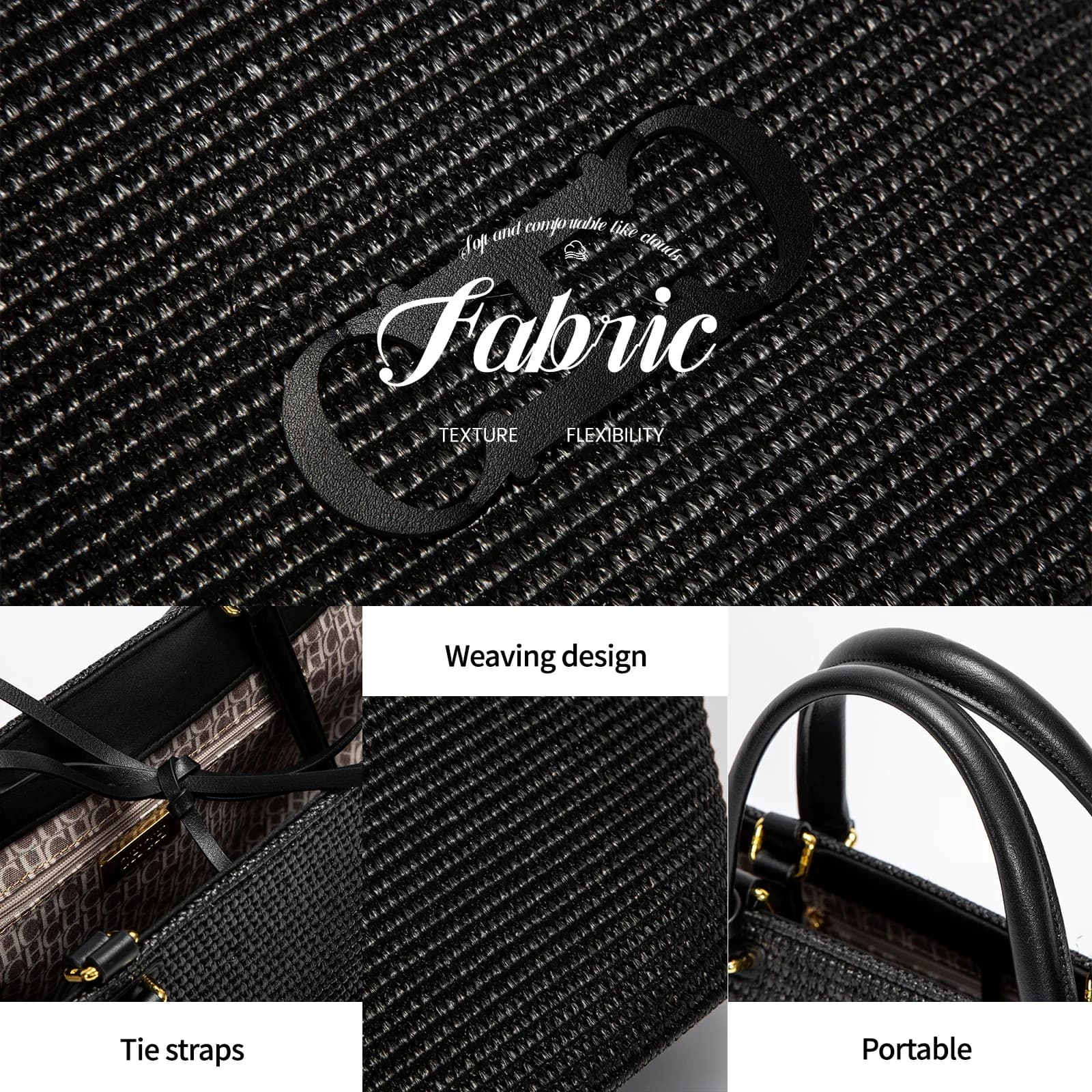 CHCH – sac fourre-tout pour femmes, sac de plage pour vacances, sac de plage, sac de Shopping à main