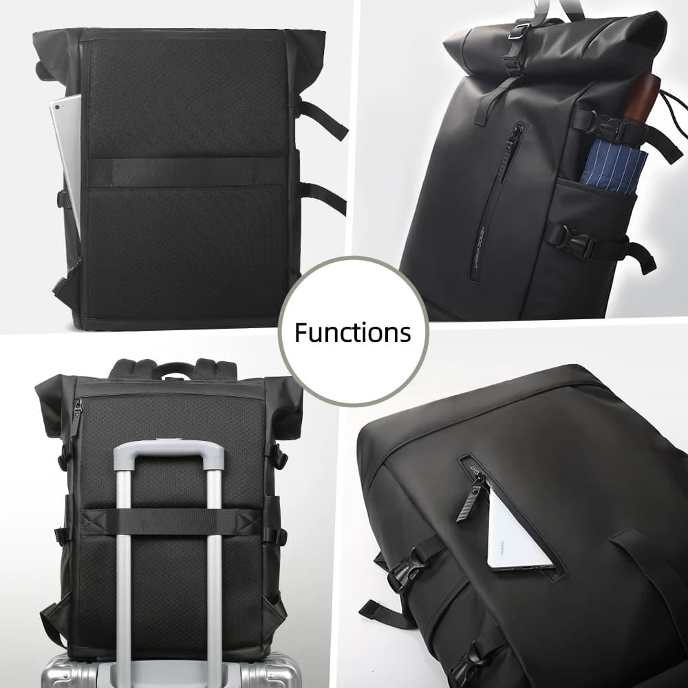 Heroic Knight sac à dos pour hommes sac à dos étanche à roulettes femmes voyage extensible USB charg